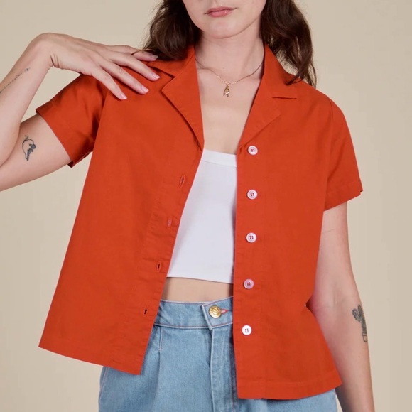 Big Bud Press Tops - Big Bud Press Pantry Button Up - Chili Red